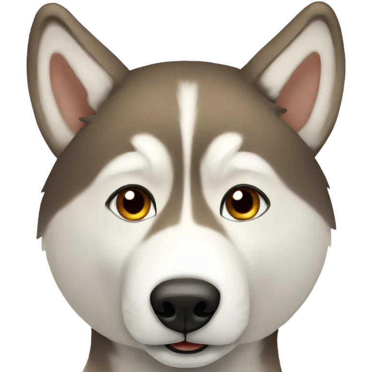 Tan husky emoji