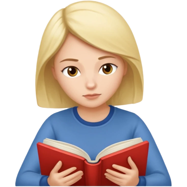 woman reading book emoji