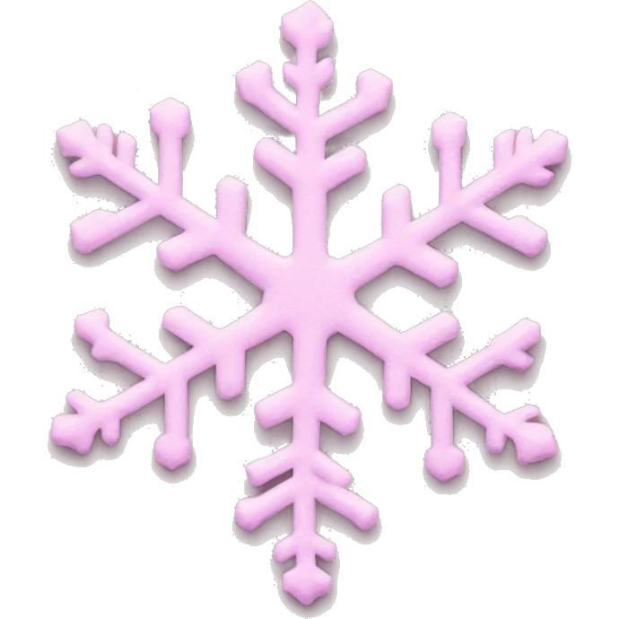 pastel pink snowflake  emoji