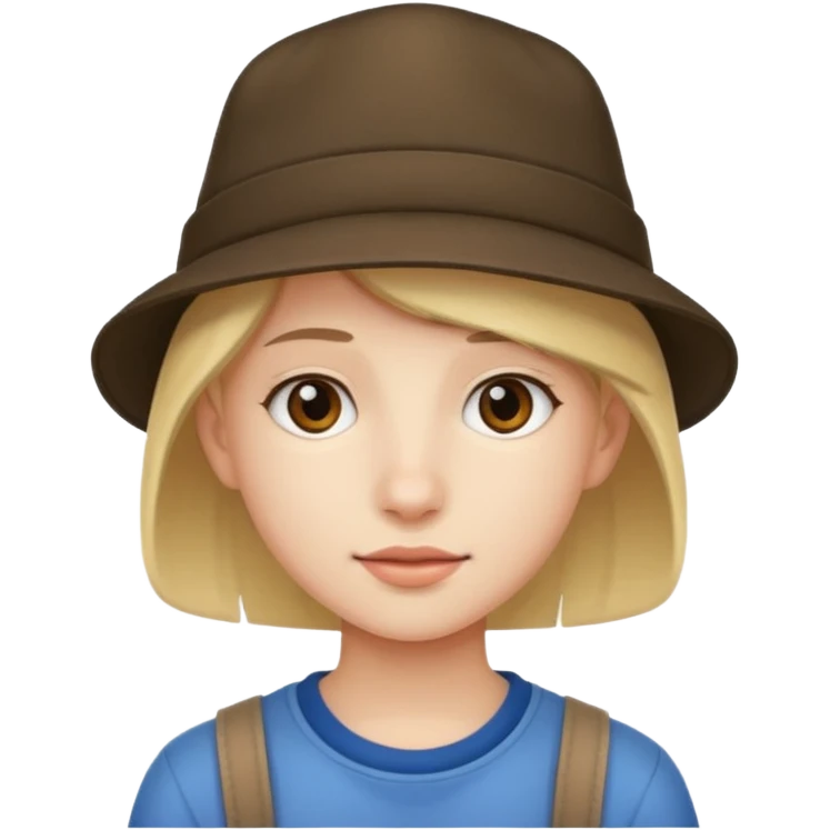 teenager with hat emoji