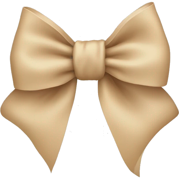 Beige bow  emoji