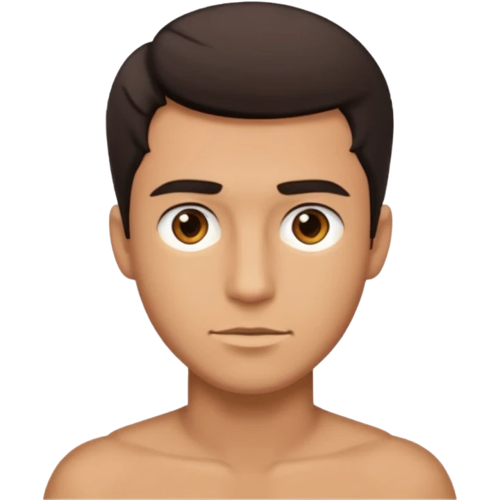 A handsome guy looks bold and brash emoji