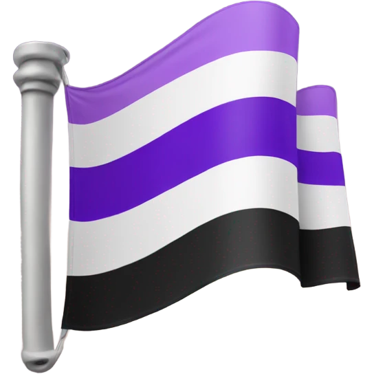 asexual pride flag emoji