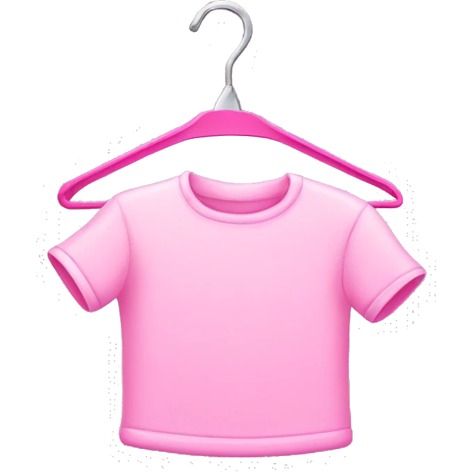 Pink laundry hanger emoji