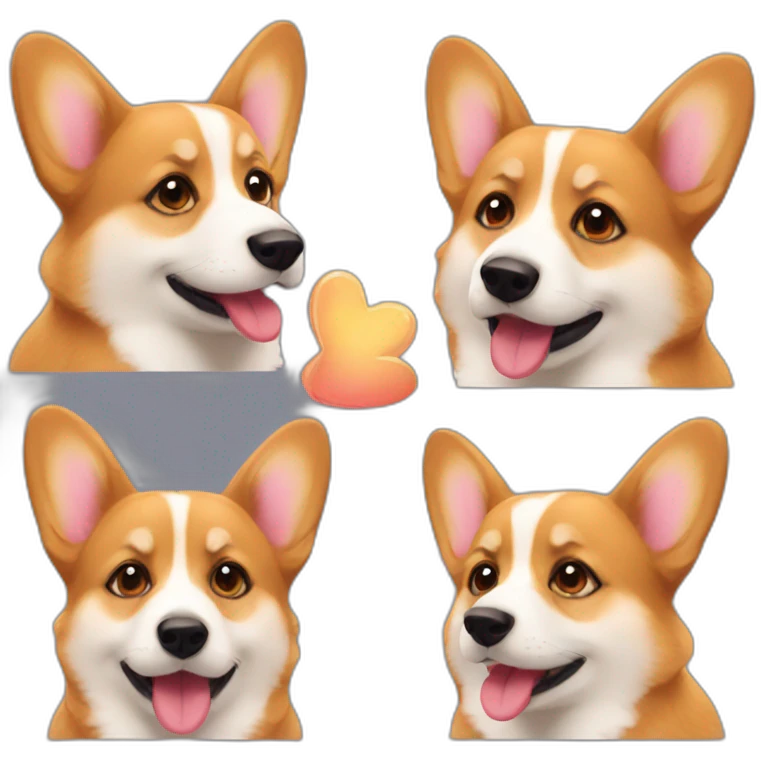 corgi make kiss emoji