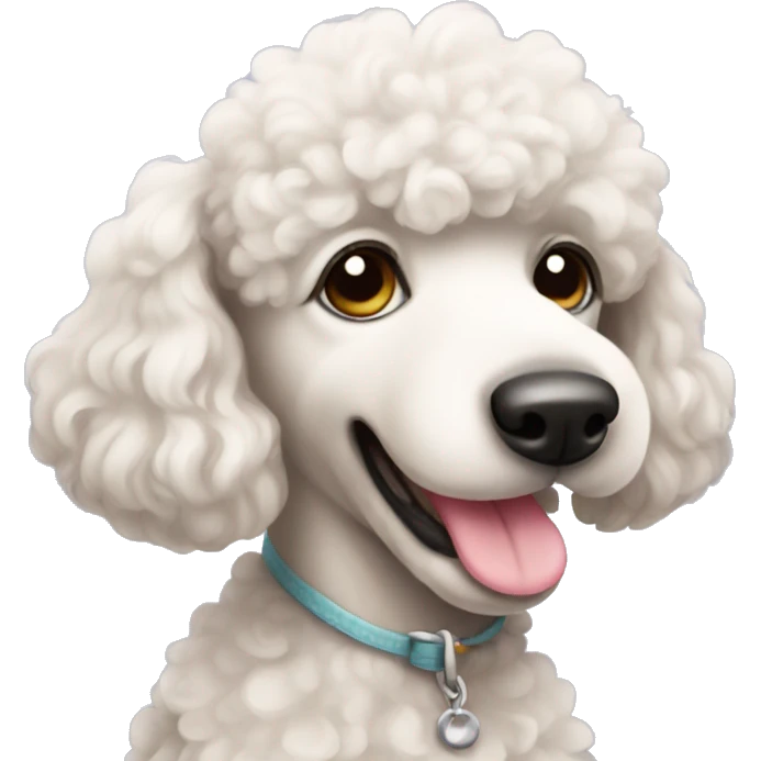 Cute poodle  emoji