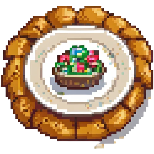 A croissant on a plate emoji
