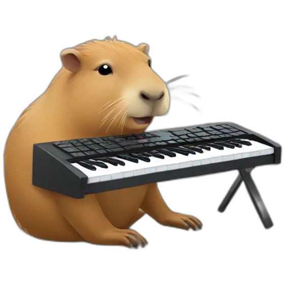 capybara with a keyboard emoji