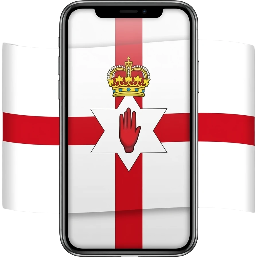 Northern Ireland flag emoji but how they look on an iPhone like all the other flags emoji