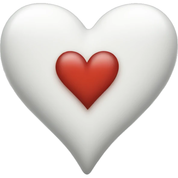 White heart emoji