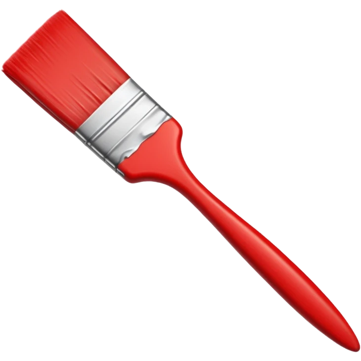 Red line painting brush emoji