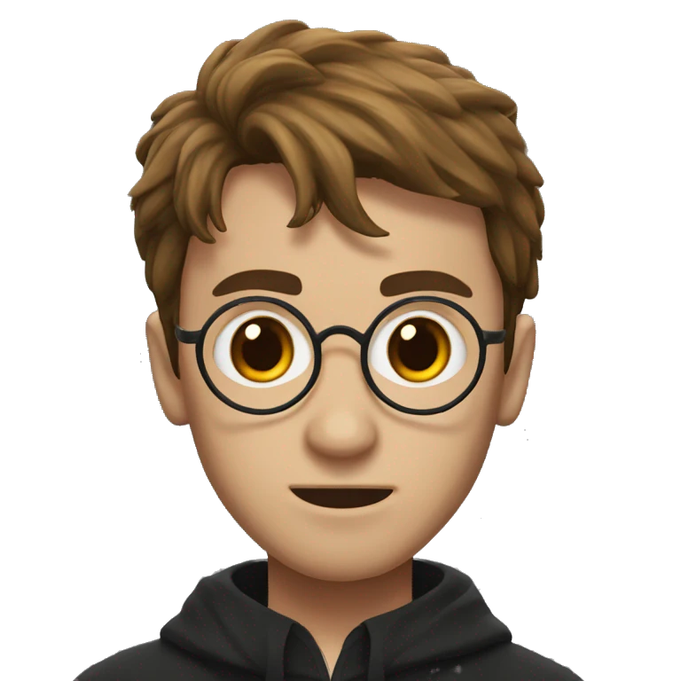Harry potter with scar on forehead emoji