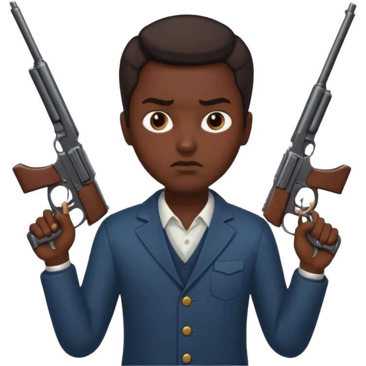 😈agarrando dos armas emoji