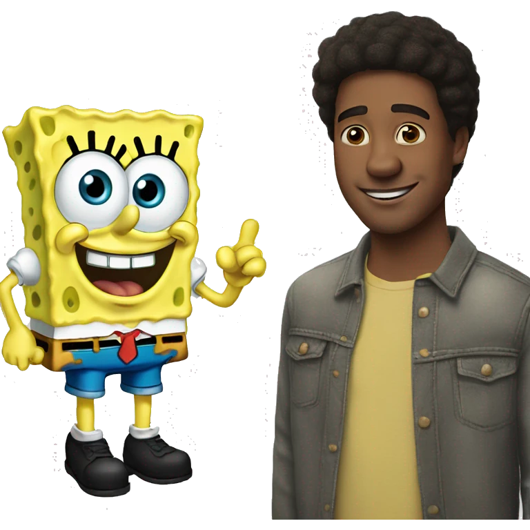 Spongebob as Jimmy donaldson emoji