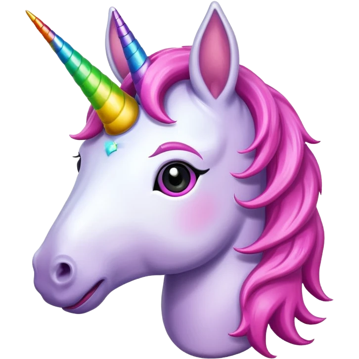 happy unicorn emoji
