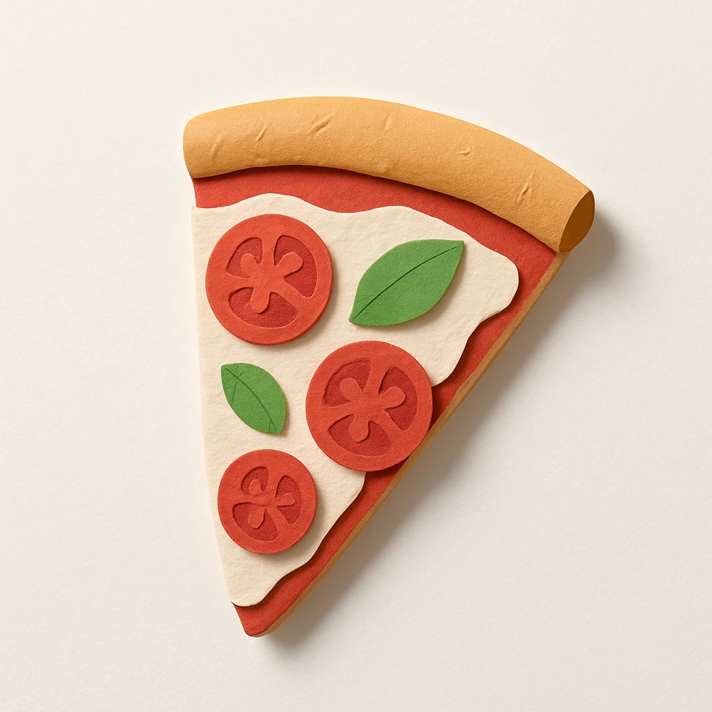 slice of margherita pizza emoji