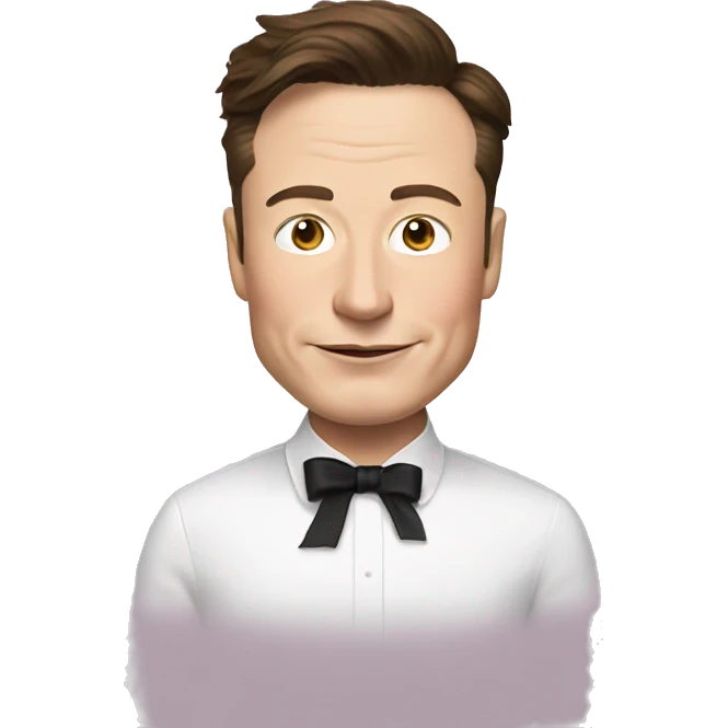 Elon musk wearing a tutu  emoji