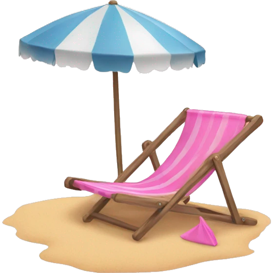 Pink beach emoji