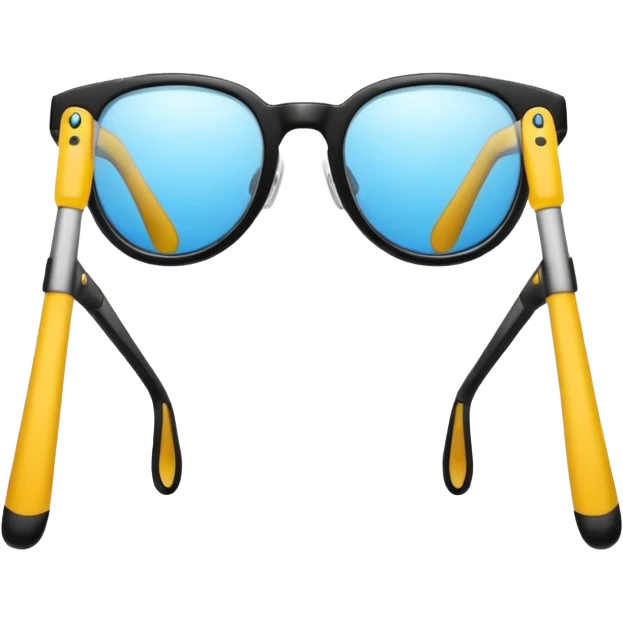 Degli occhiali con delle gambe emoji