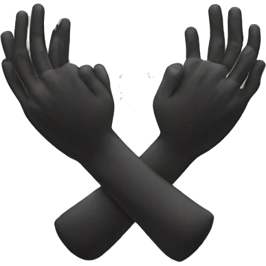 Emoji with crossed hands emoji