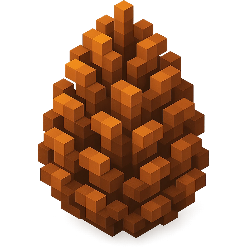 pine cone with a rustic look emoji