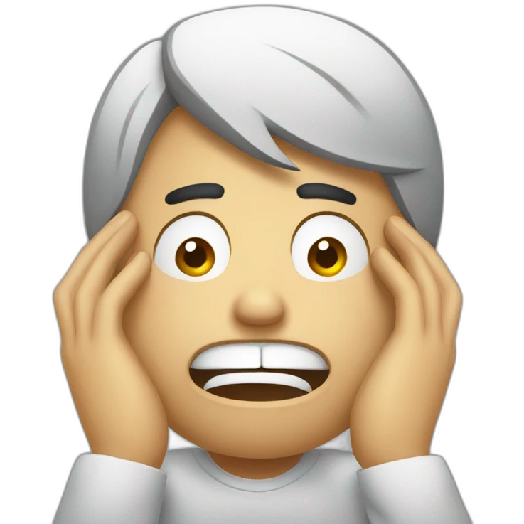 Stressed emoji