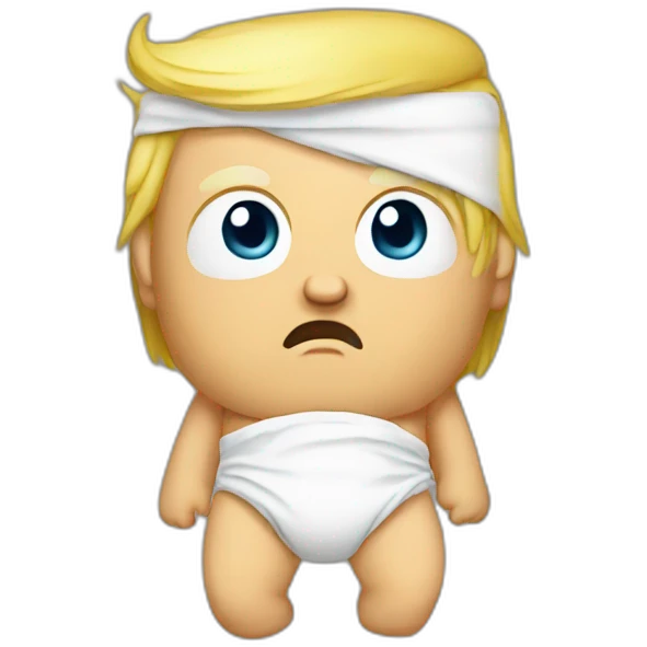 trump in diaper emoji