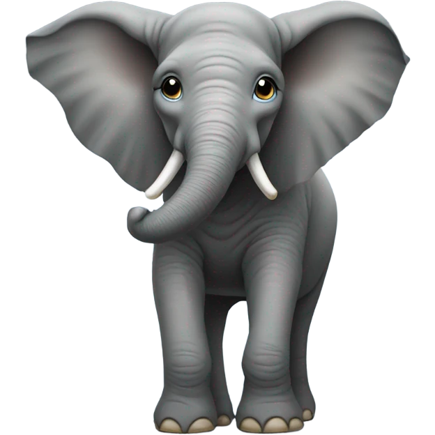 Elephant riding a pony emoji