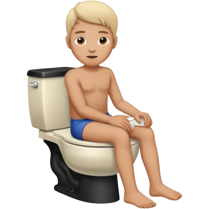 Person on toilet emoji
