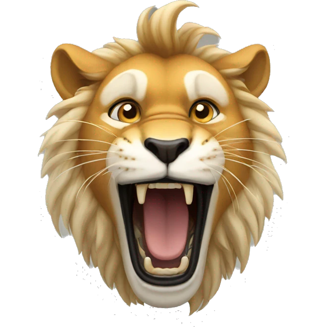 Roaring loin emoji