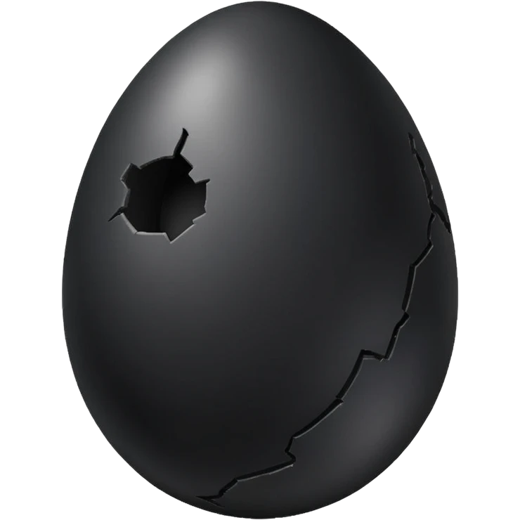black egg cracked  emoji