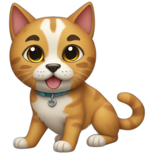 fusion cat dog emoji