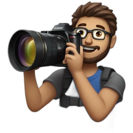 Guy holding Sony a7riv emoji