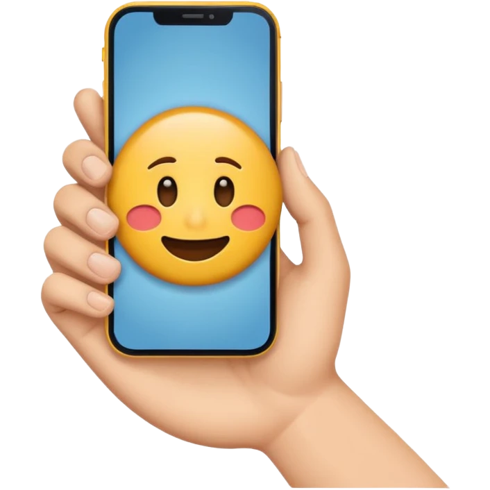 Create an emoji of a hand lifting a phone to answer a call."
 emoji