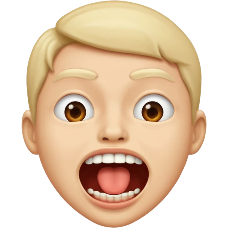 Open mouth covered emoji