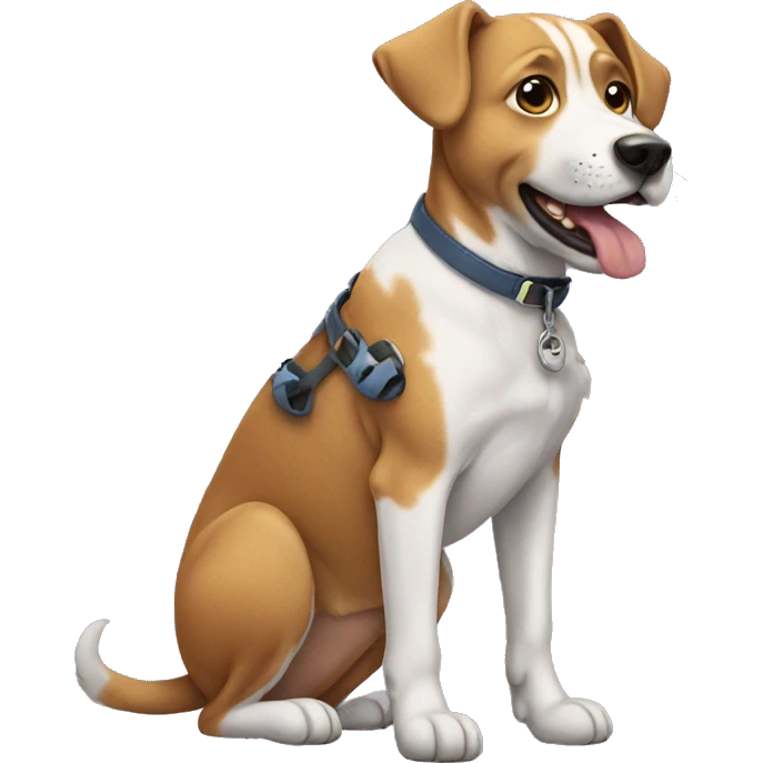 dog with shoes emoji