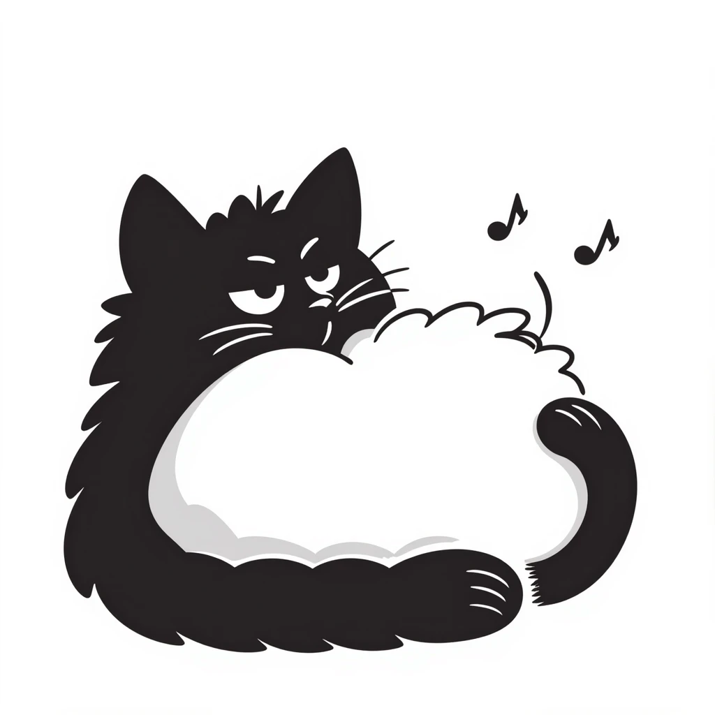 cat half-asleep but with one eye open, as if scheming emoji