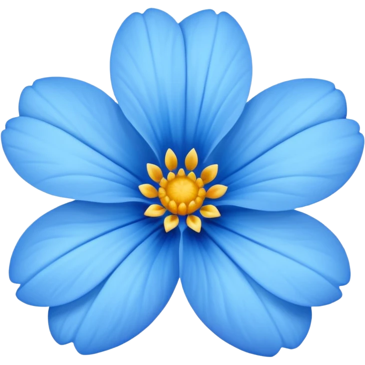 blue flower emoji
