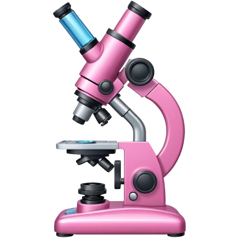 pink microscope emoji