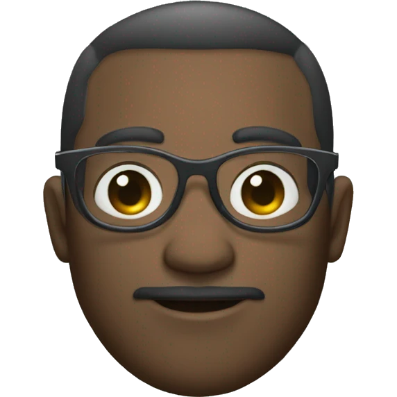 Lunettes cheveux frisé  emoji