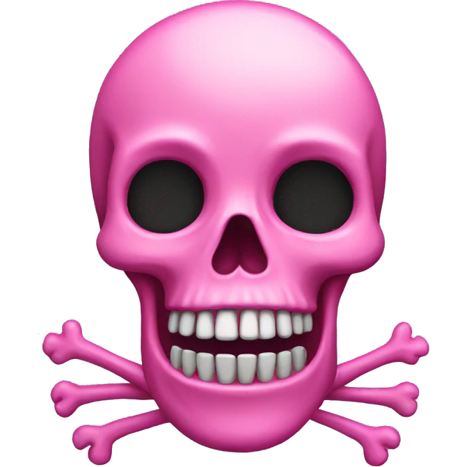 Pink skeleton  emoji