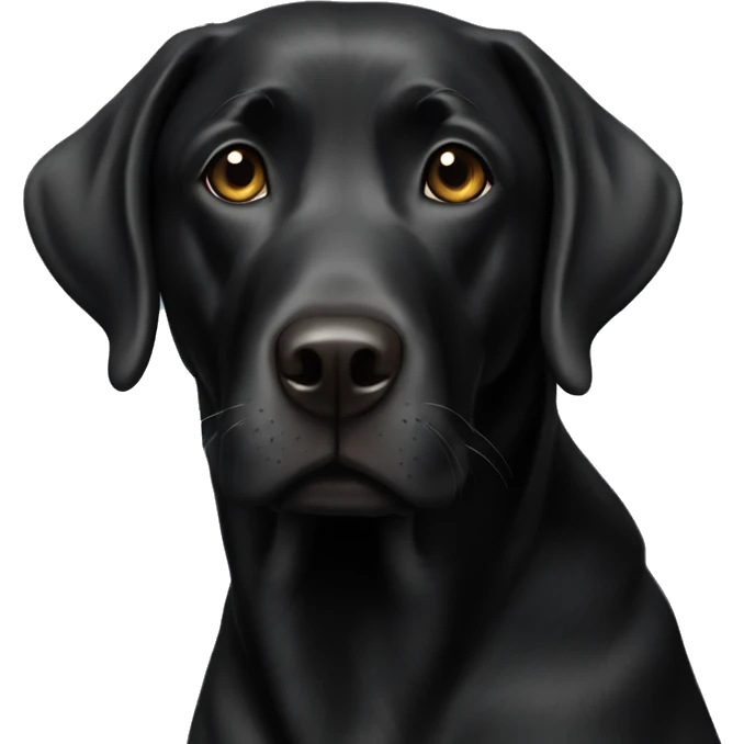 Black lab emoji