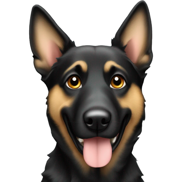 Schwarzer Belgischer Schäferhund emoji