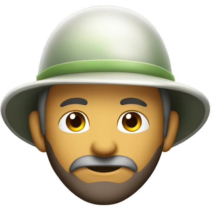gardener pith helmet emoji