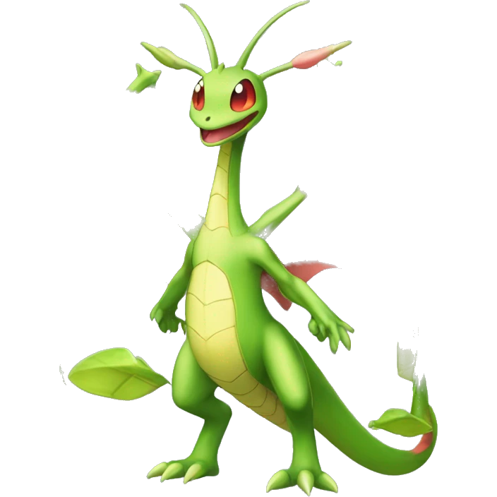 Full body shiny Flygon-Scyther-grovyle emoji