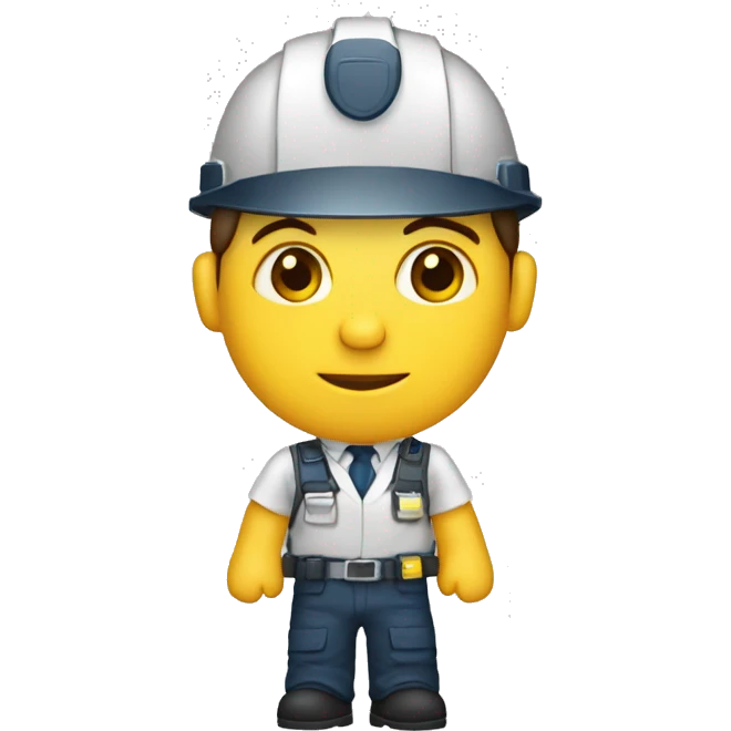 Ingeniero civil de cuerpo completo de tes morena emoji