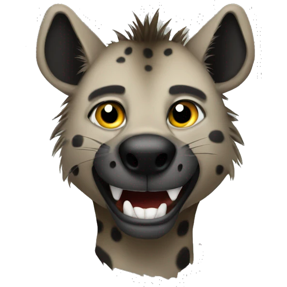 make happy hyena emoji