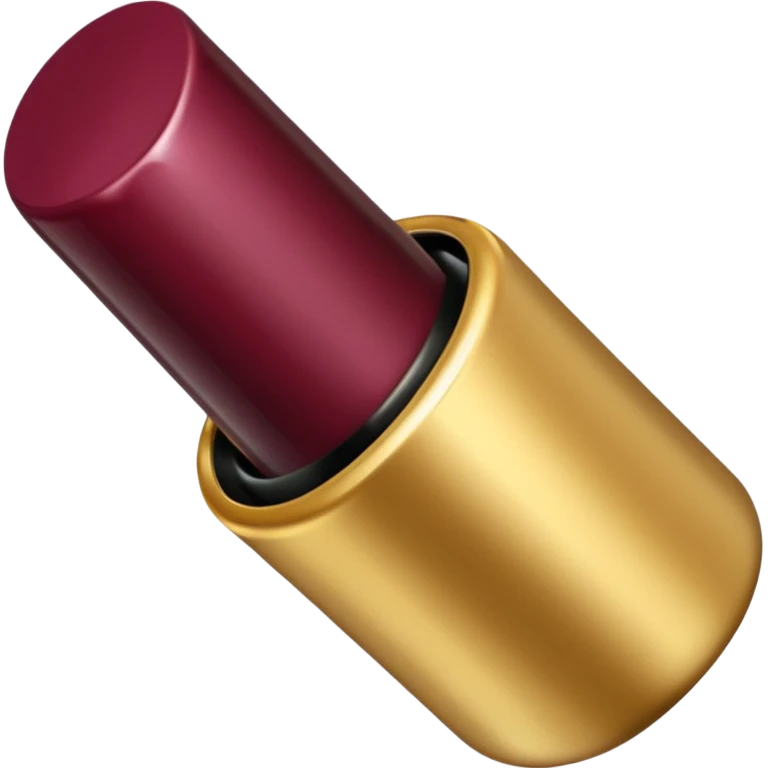 black and gold lipstick, wine luxury lipstick emoji