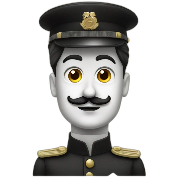 Chaplin as German dictator emoji