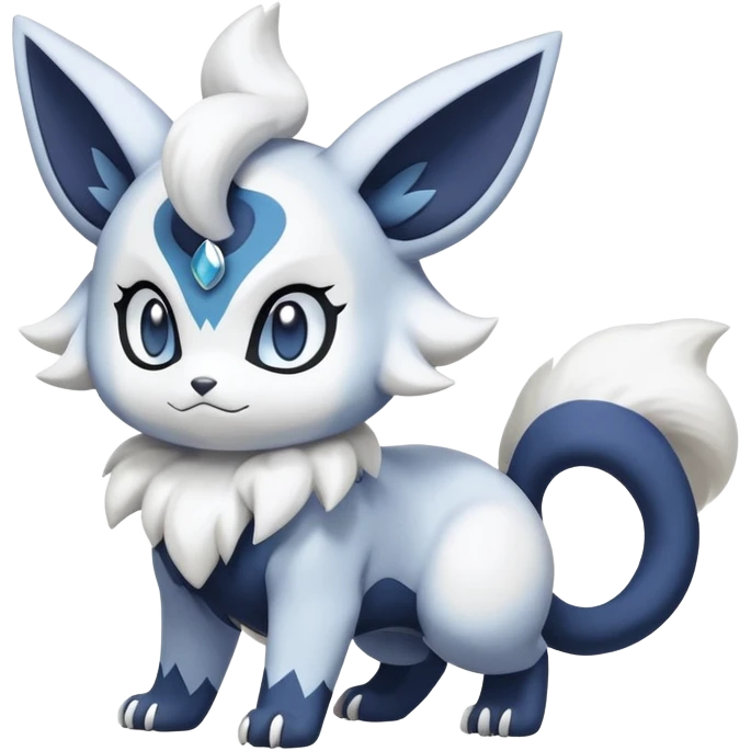 Meowstic-Absol-Cinccino-Pokémon-Fakémon-hybrid-creature (full body) emoji